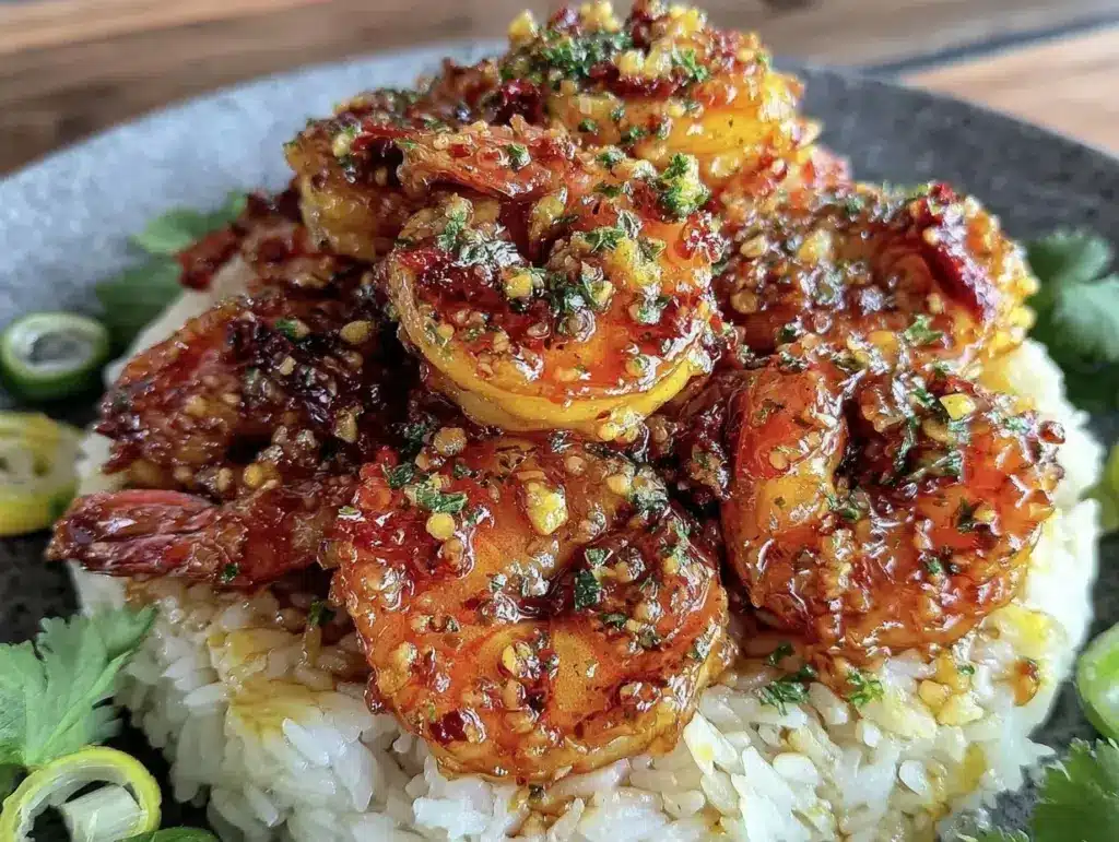 honey garlic shrimp - featured image