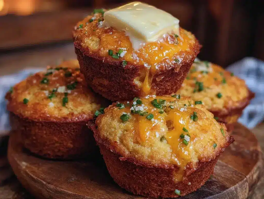 jalapeño cheddar cornbread muffins - featured image