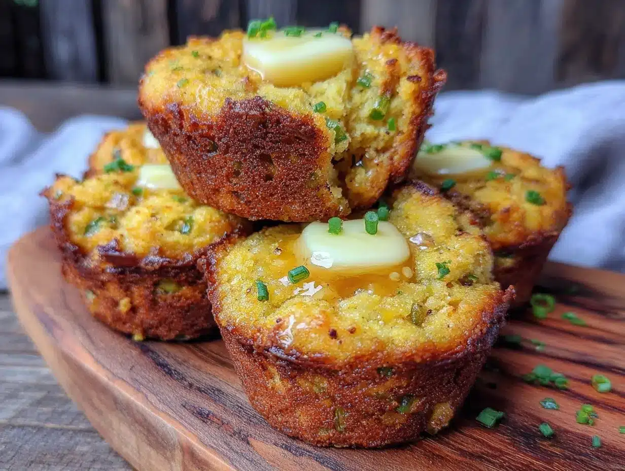 jalapeño cheddar cornbread muffins preparation steps