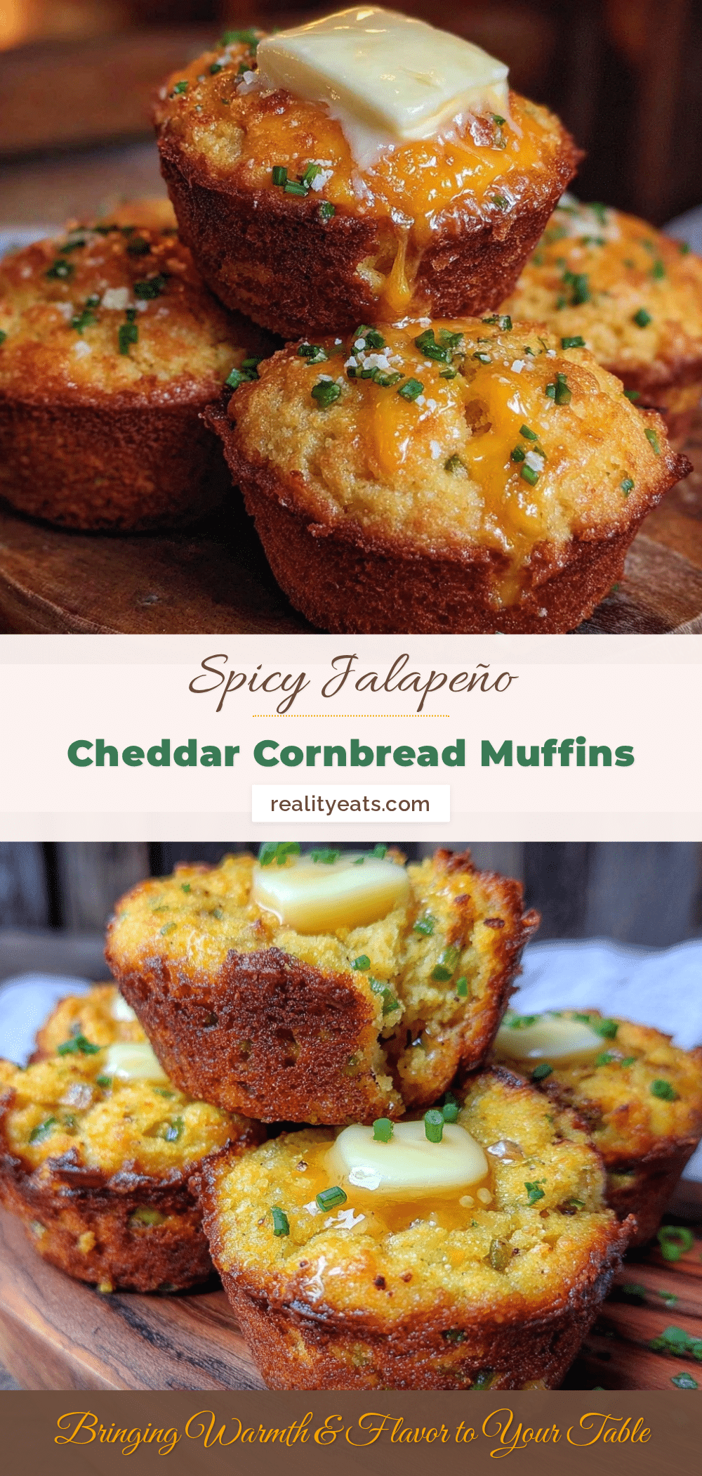 jalapeño cheddar cornbread muffins recipe