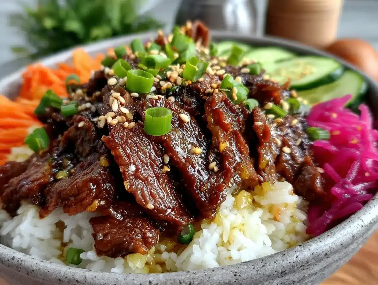 korean beef bulgogi bowl preparation steps