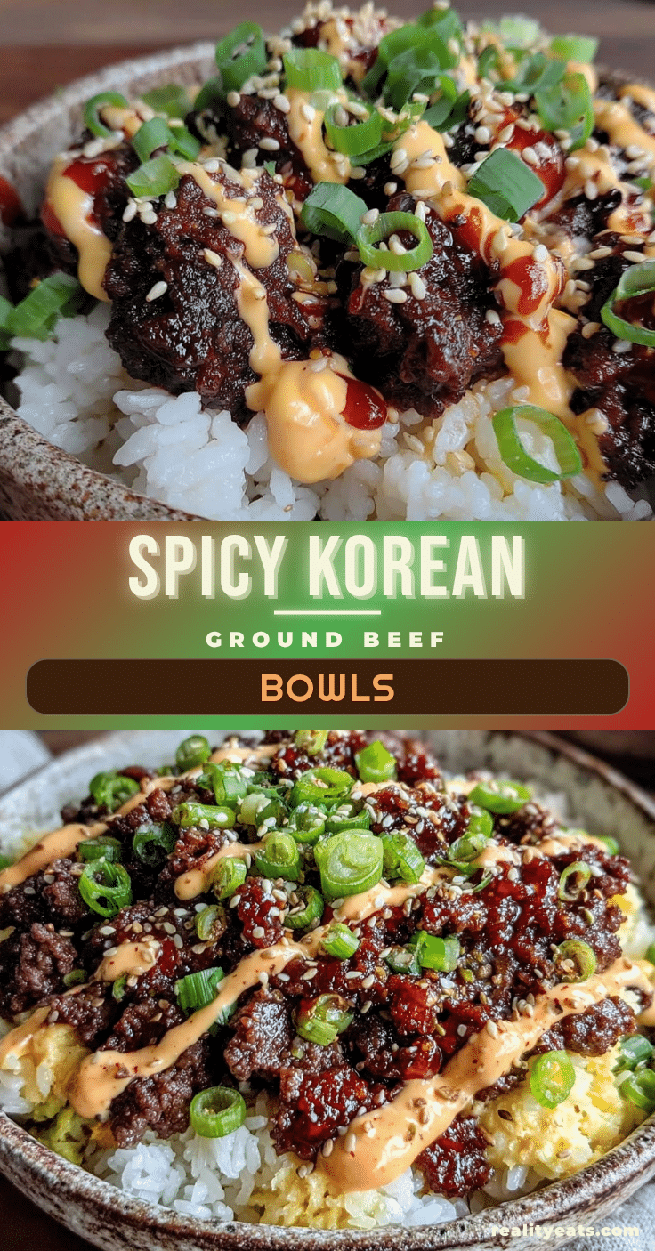 Korean ground beef bowl recipe