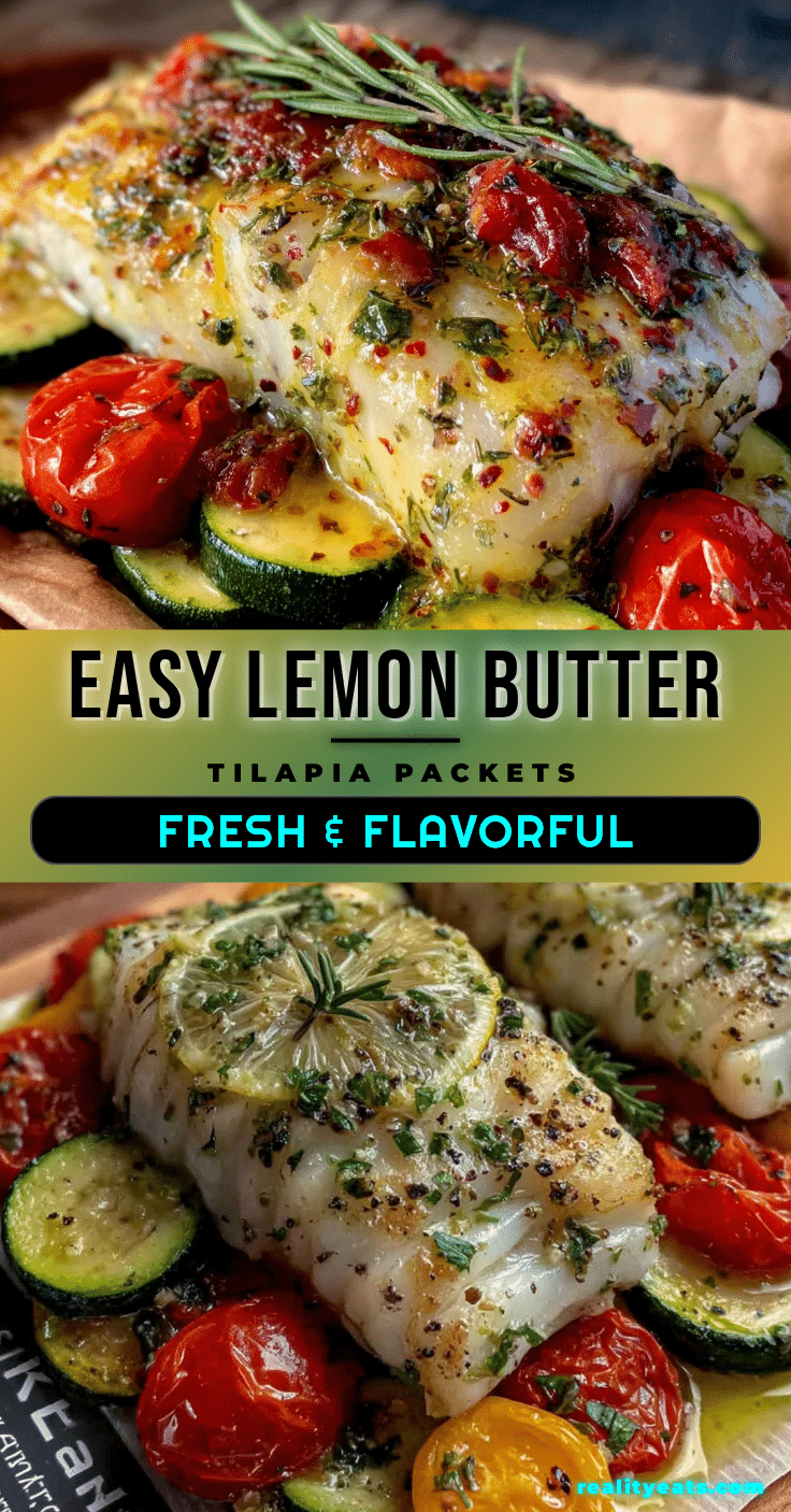 lemon butter tilapia packets recipe