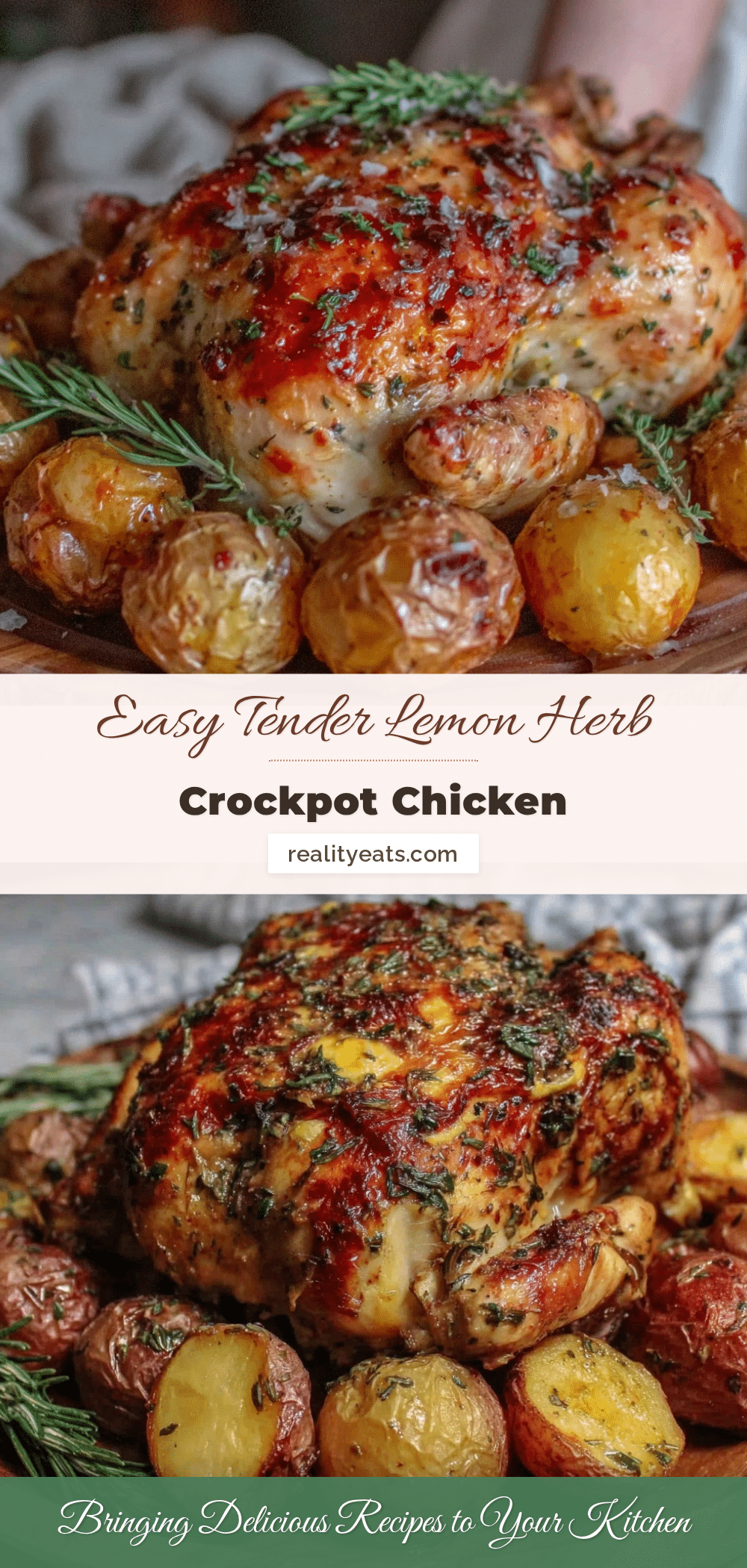 lemon herb crockpot chicken recipe