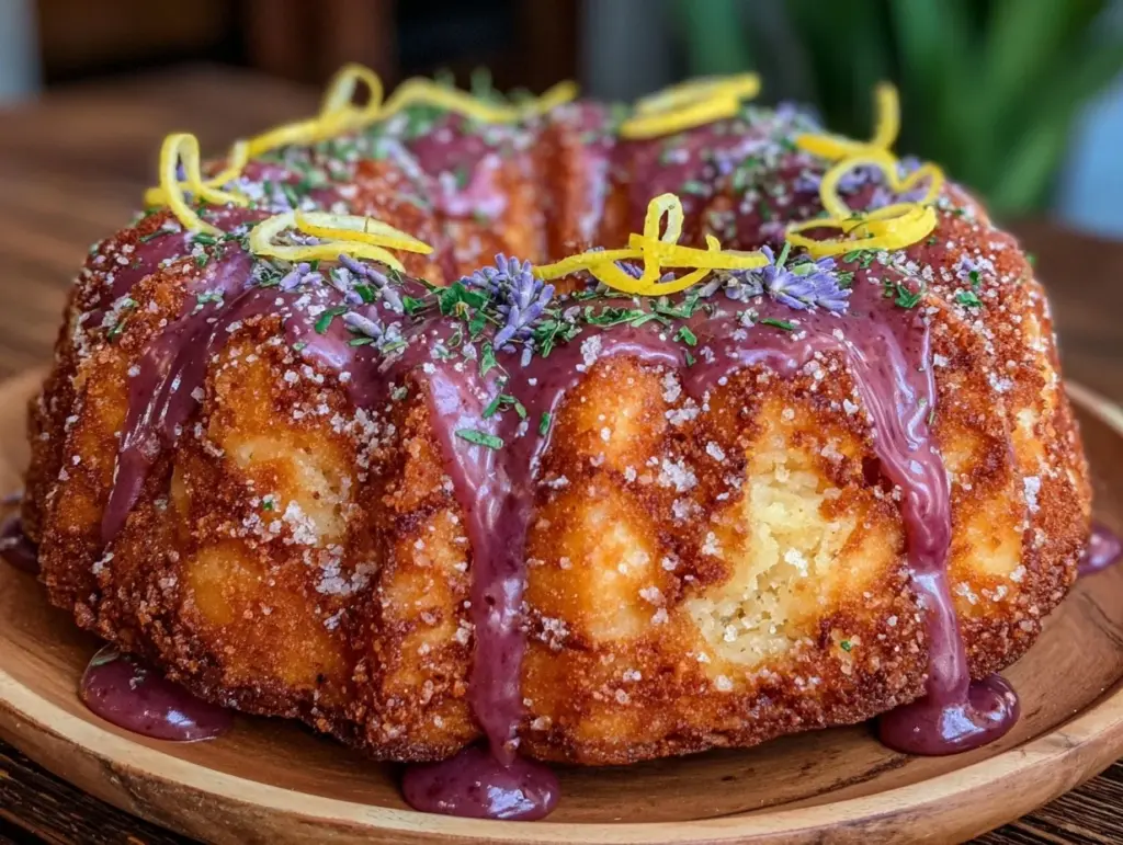 lemon lavender bundt cake - featured image