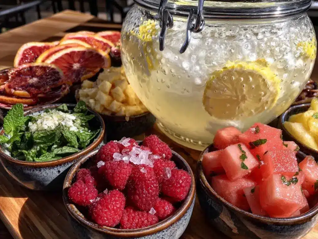 lemonade bar setup - featured image