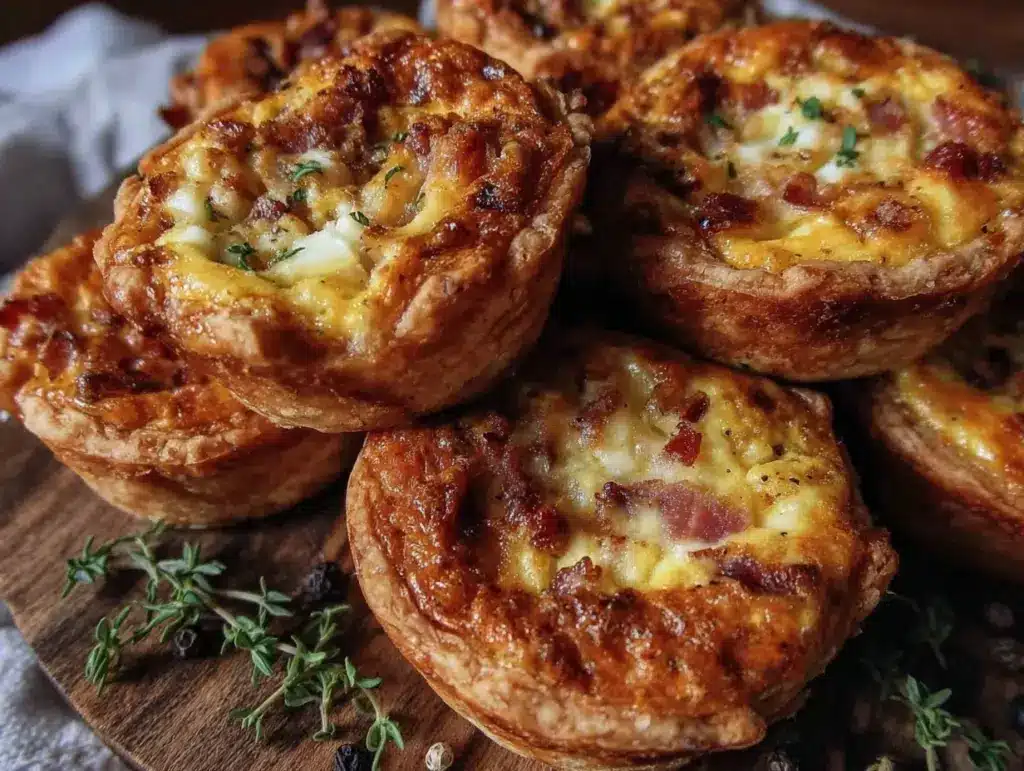 mini quiche Lorraine bites - featured image