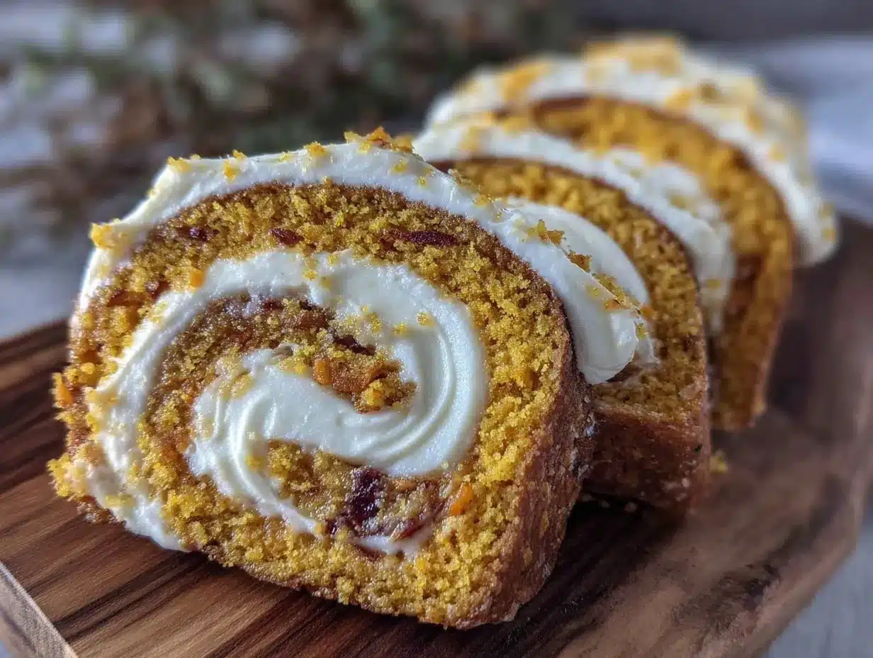 moist carrot cake swiss roll preparation steps