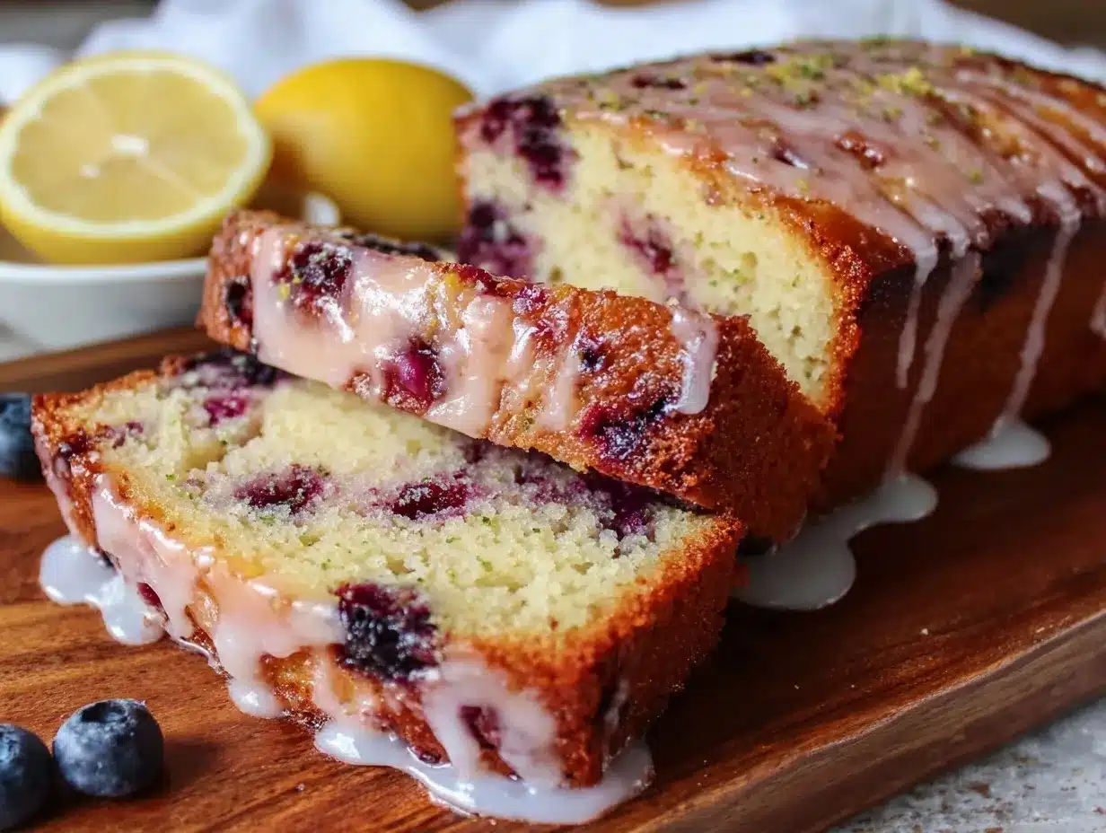 moist lemon blueberry pound cake preparation steps
