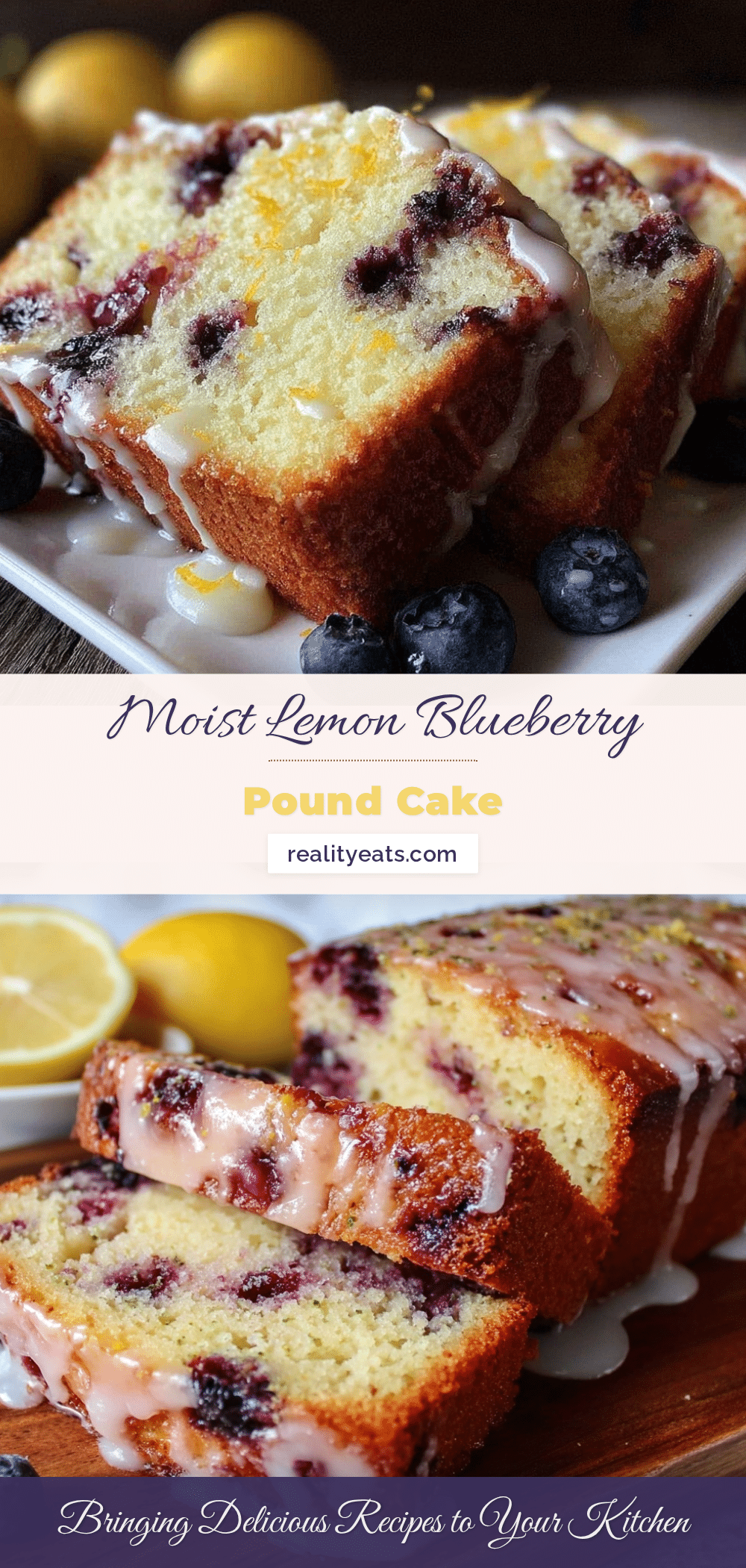 moist lemon blueberry pound cake recipe