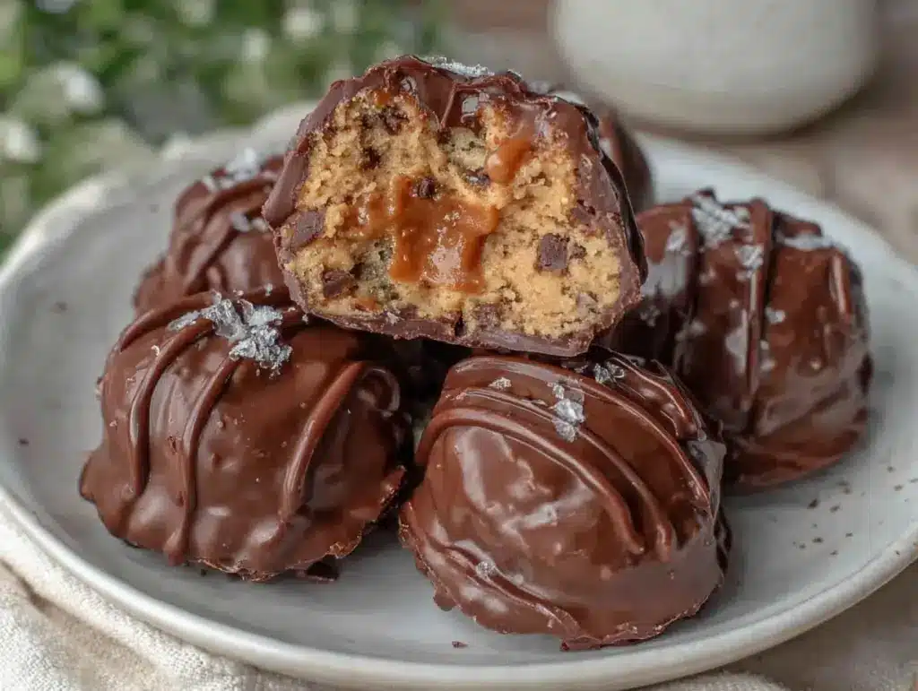 no-bake peanut butter Easter eggs - featured image