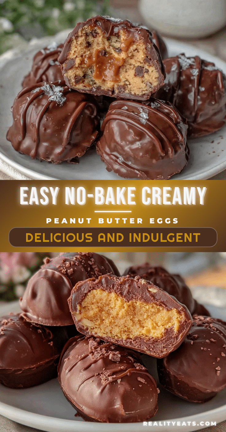 no-bake peanut butter Easter eggs recipe