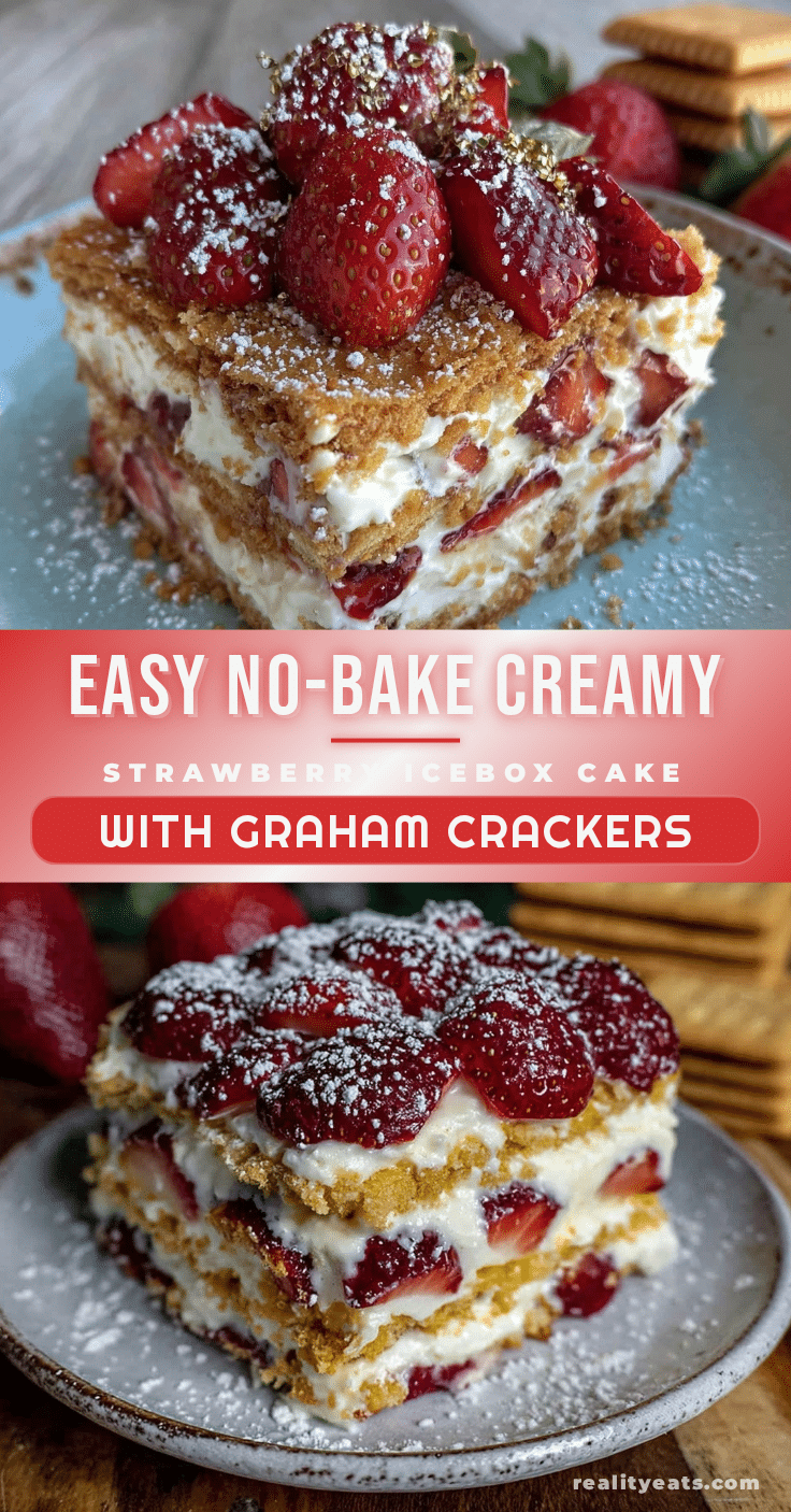 no bake strawberry icebox cake recipe