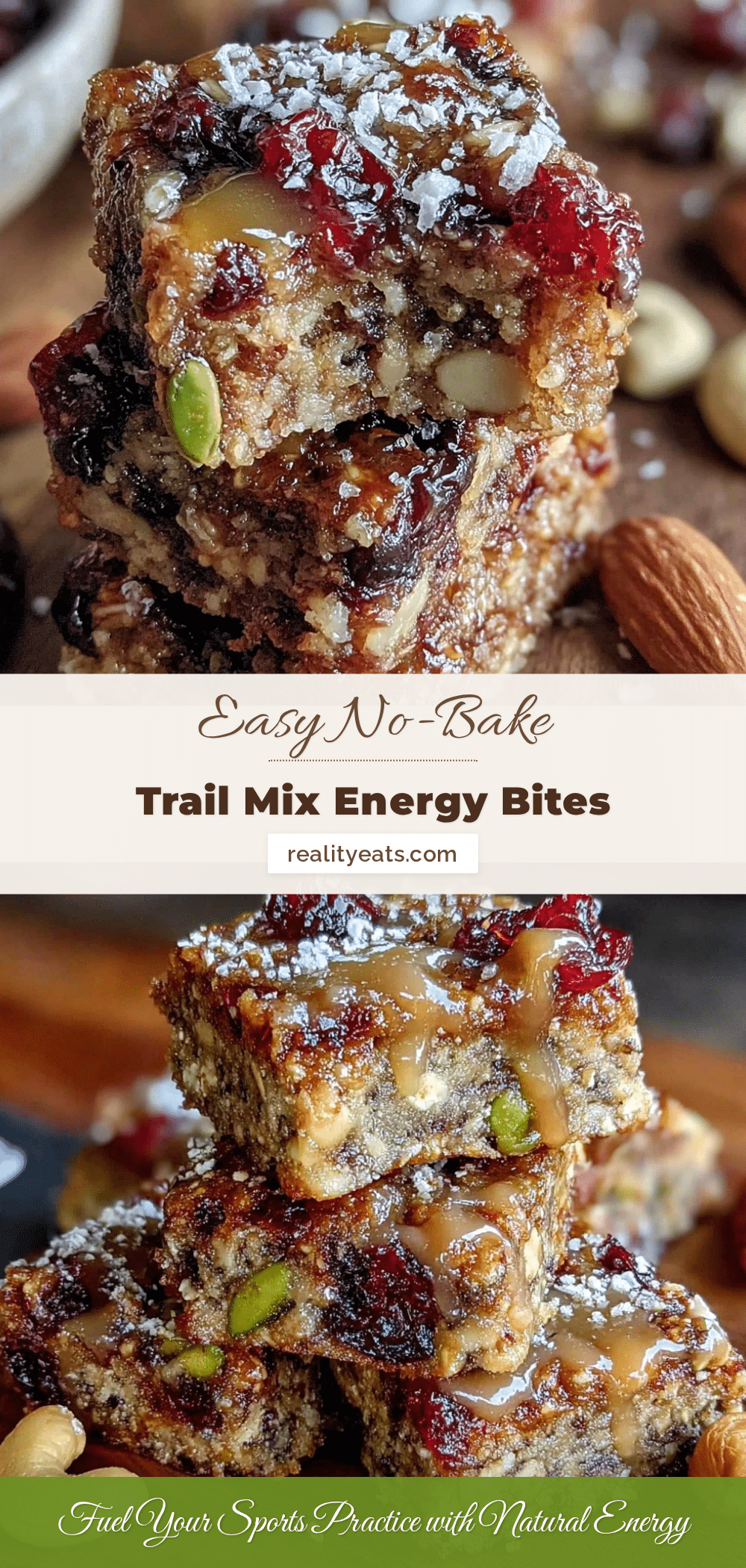 no-bake trail mix energy bites recipe