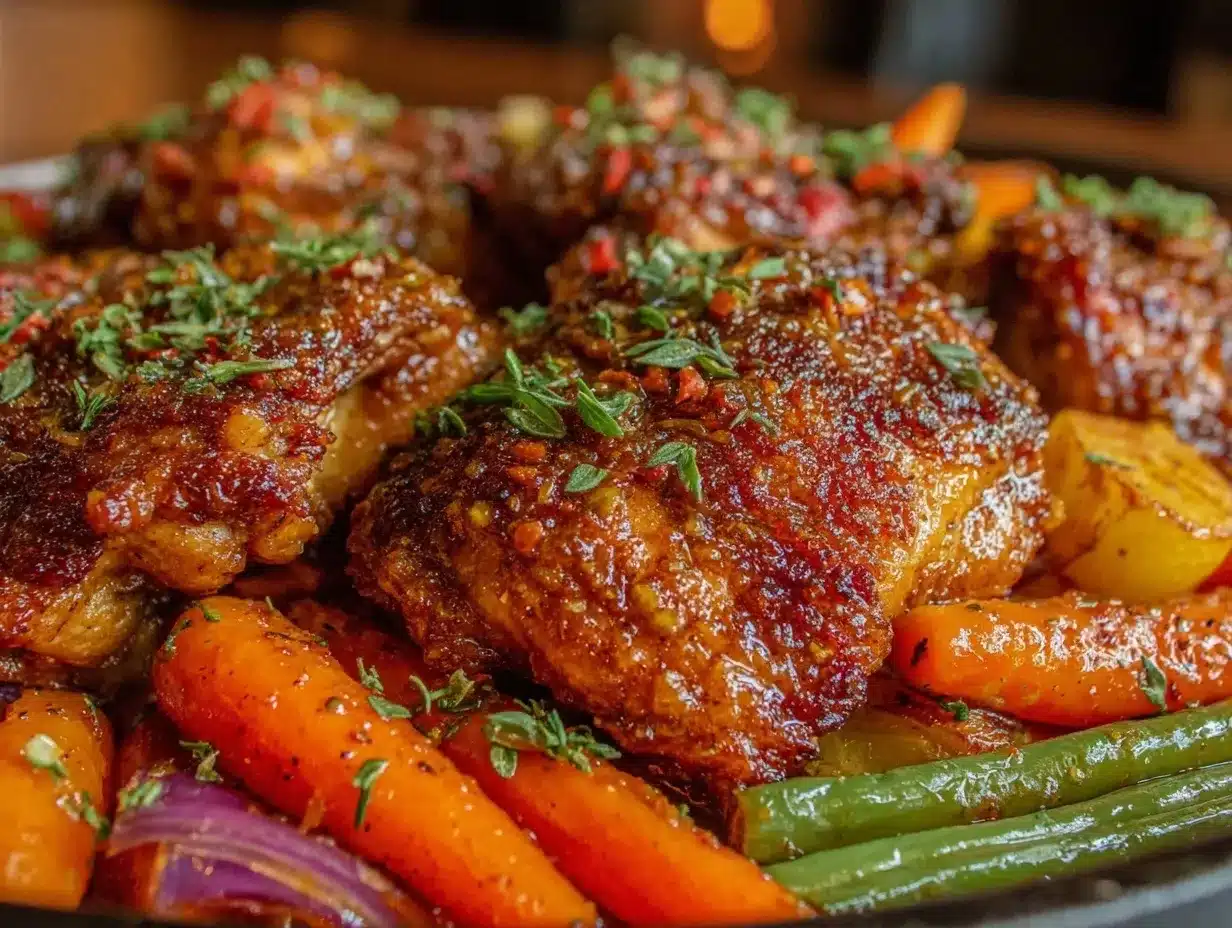 one-pan honey mustard chicken preparation steps