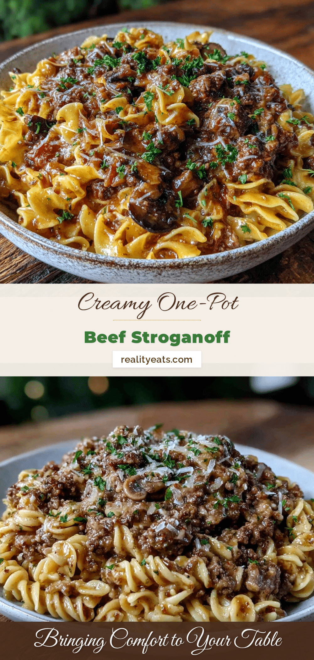 one-pot ground beef stroganoff recipe