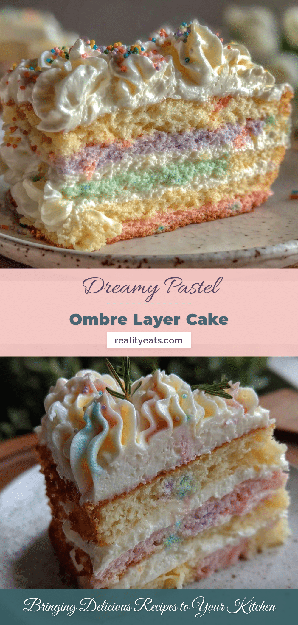 pastel ombre layer cake recipe