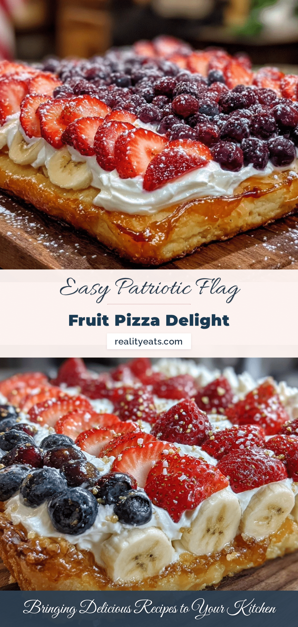 patriotic flag fruit pizza recipe