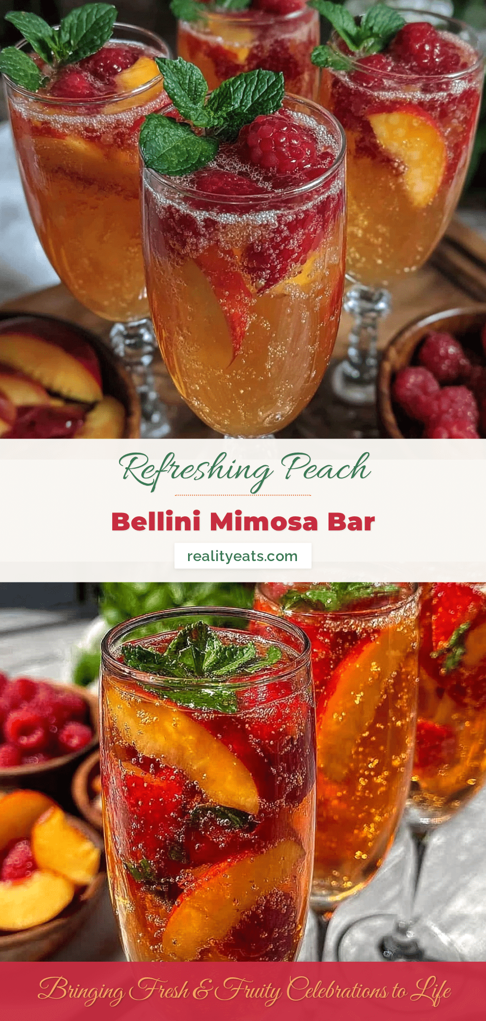 Peach Bellini Mimosa Bar recipe