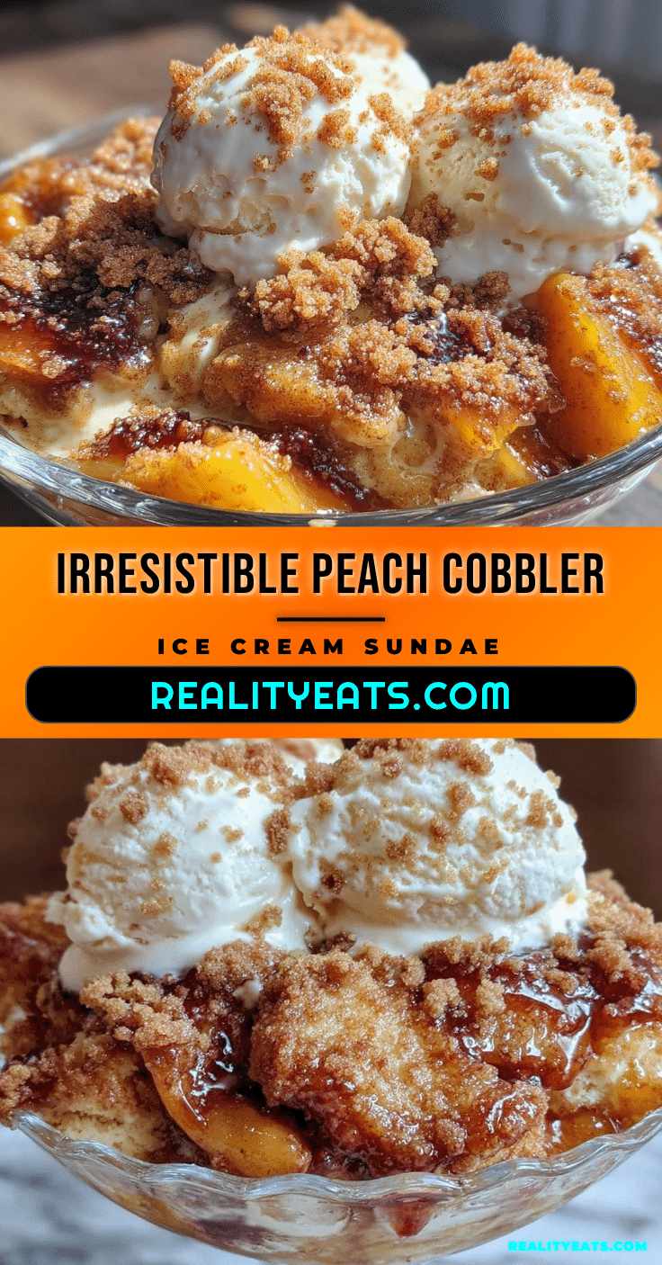 peach cobbler ice cream sundae recipe