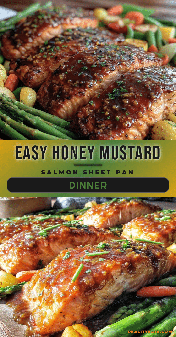 sheet pan honey mustard salmon recipe