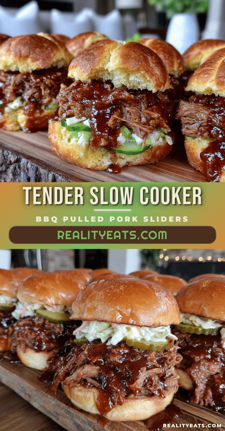 slow cooker BBQ pulled pork sliders recipe