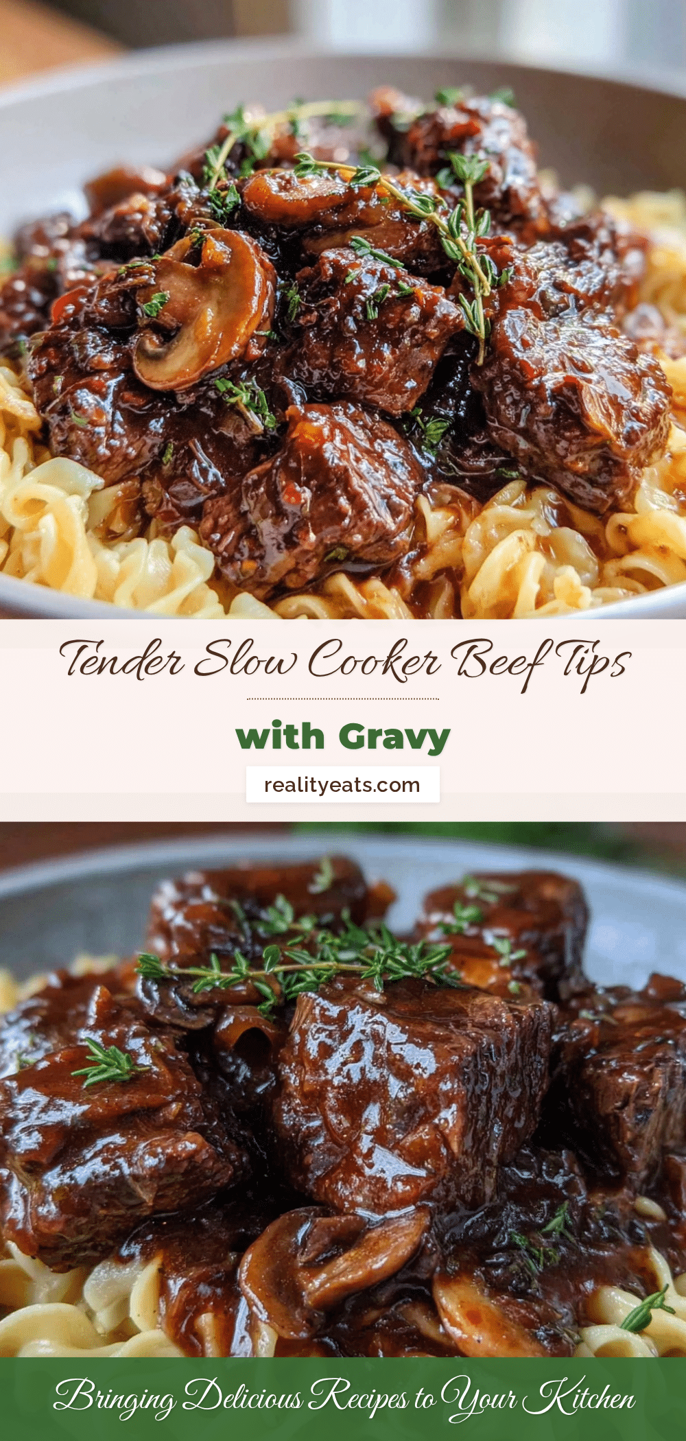 slow cooker beef tips and gravy recipe