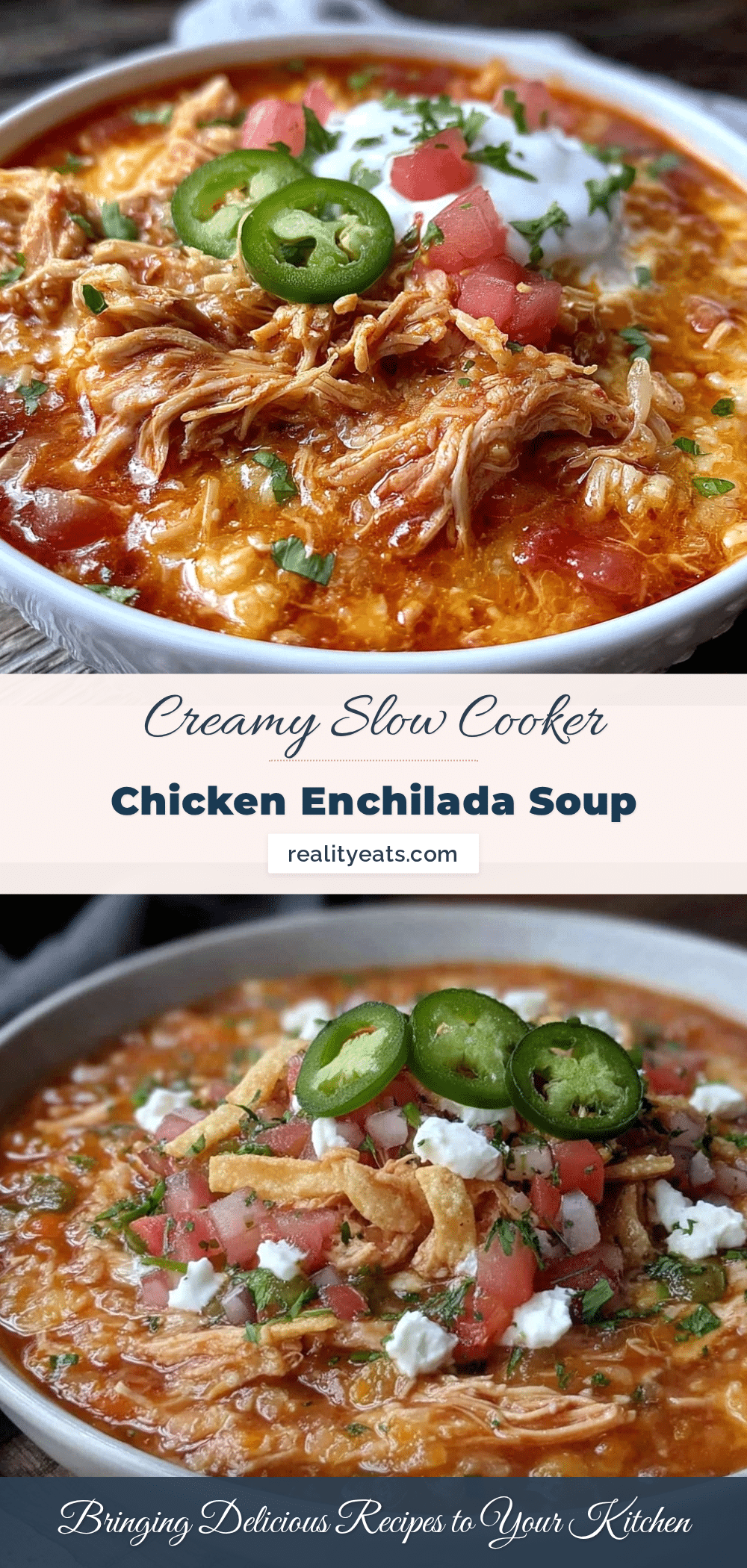 slow cooker chicken enchilada soup recipe