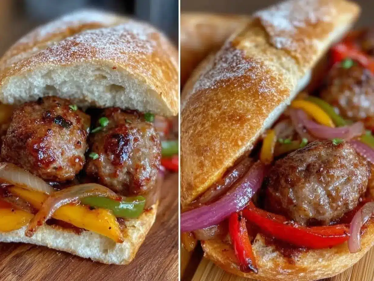 slow cooker italian sausage and pepper hoagies preparation steps