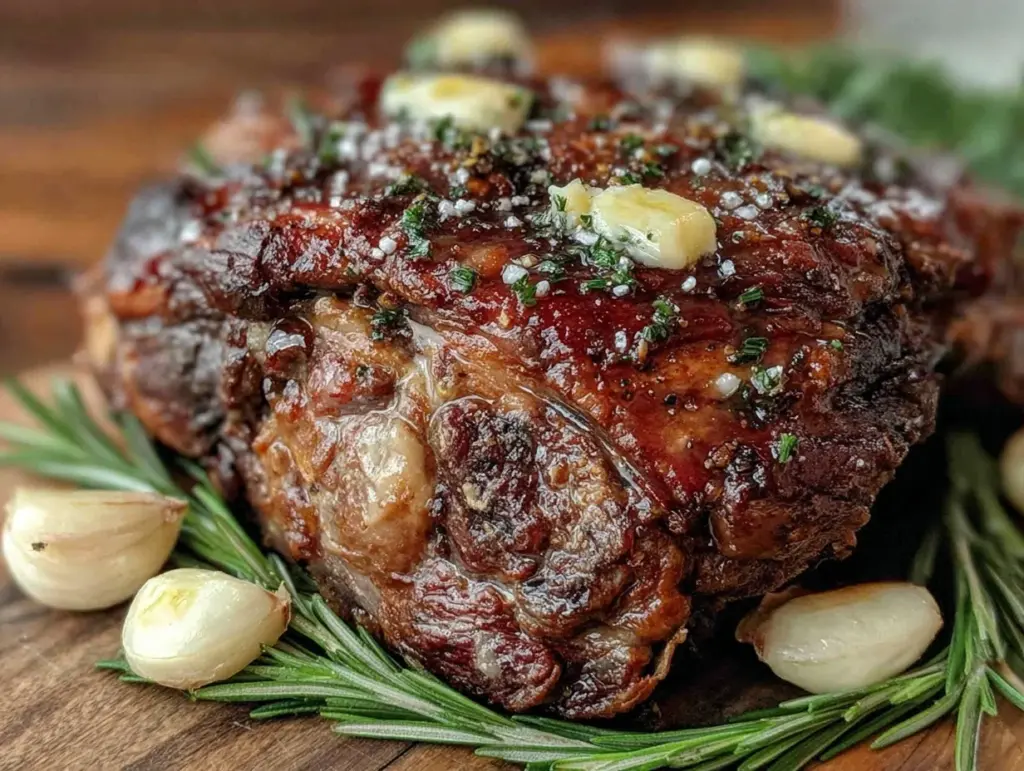 slow cooker leg of lamb - featured image