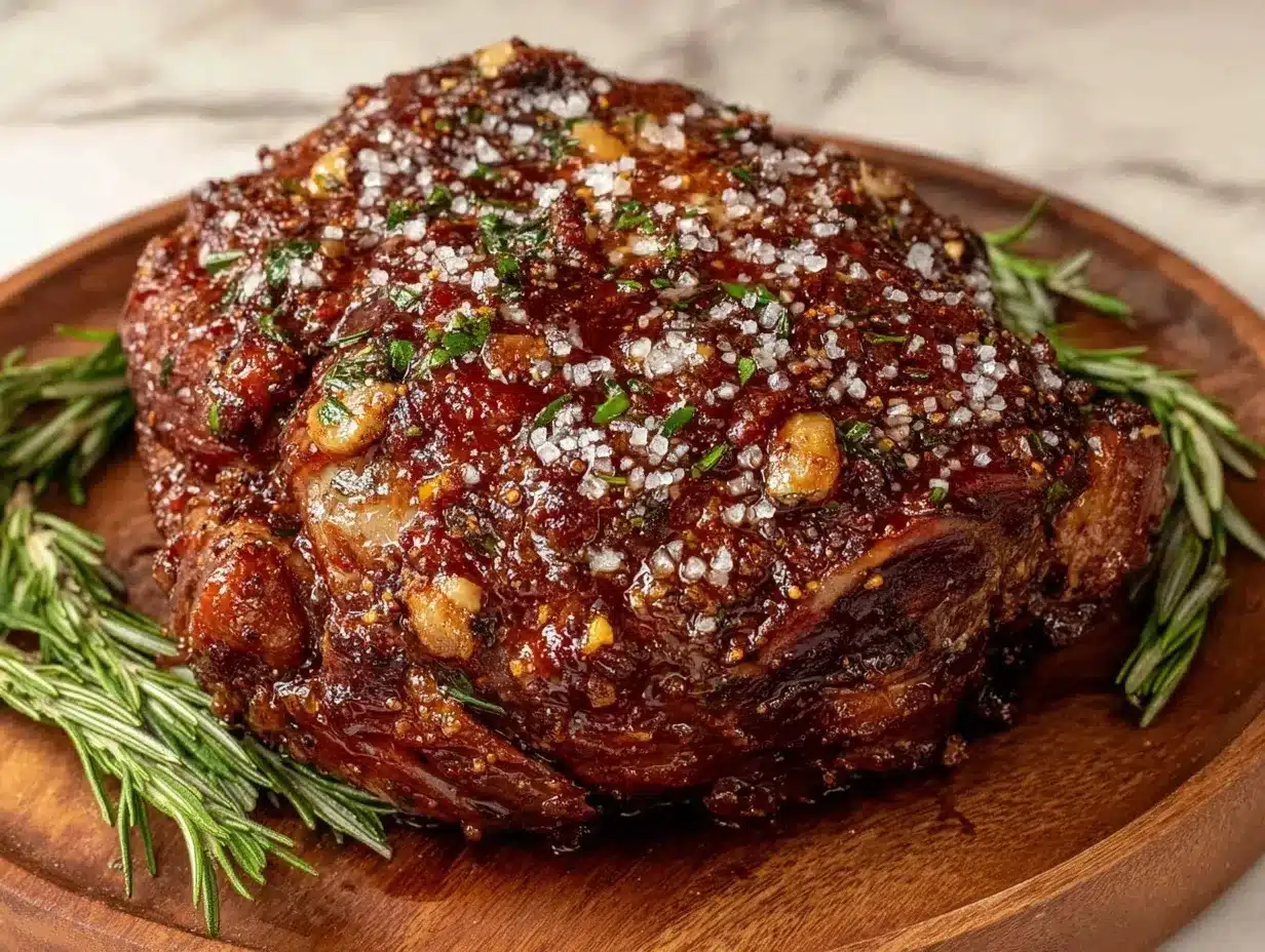 slow cooker leg of lamb preparation steps