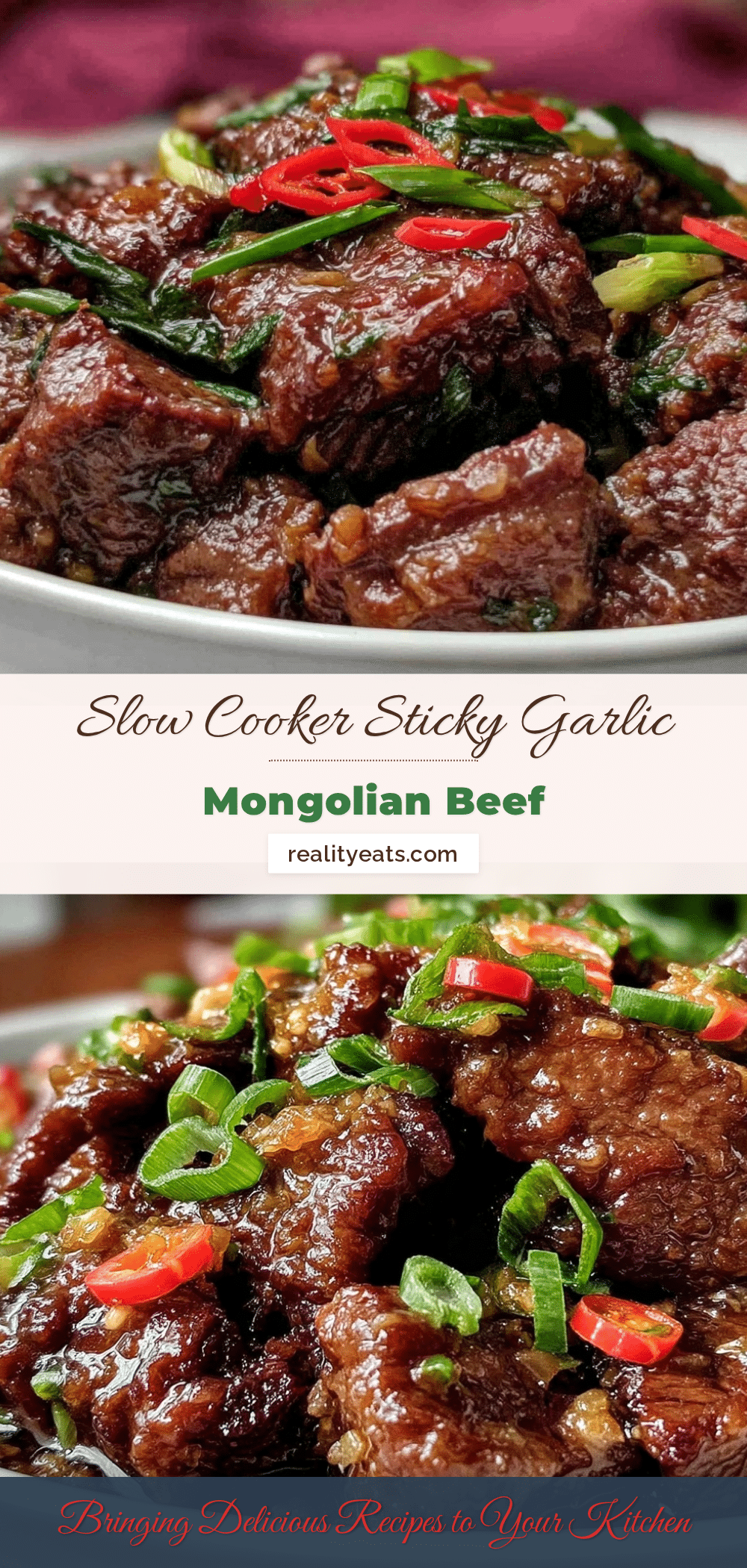 slow cooker Mongolian beef recipe