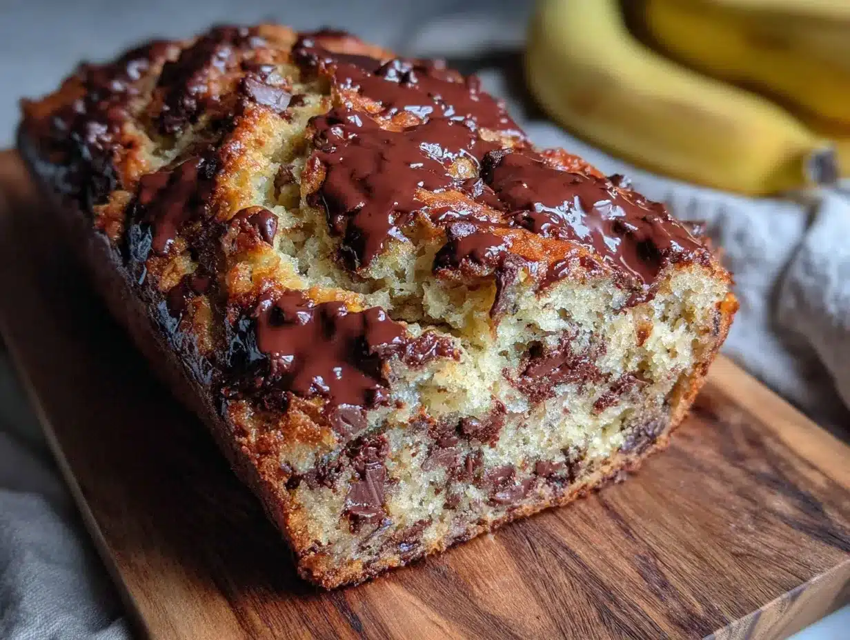 sourdough discard chocolate chip banana bread preparation steps