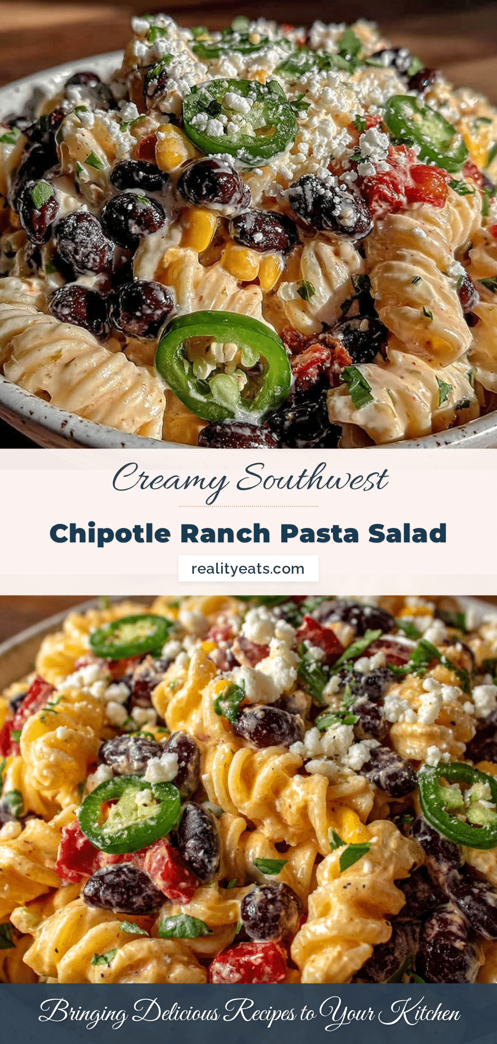 Southwest Chipotle Ranch Pasta Salad recipe