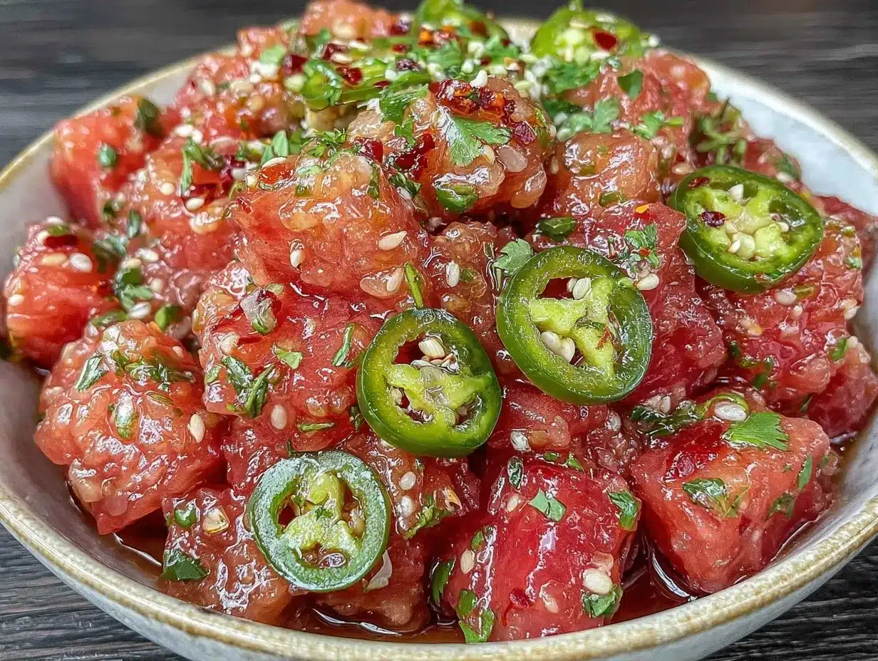 spicy watermelon salsa preparation steps