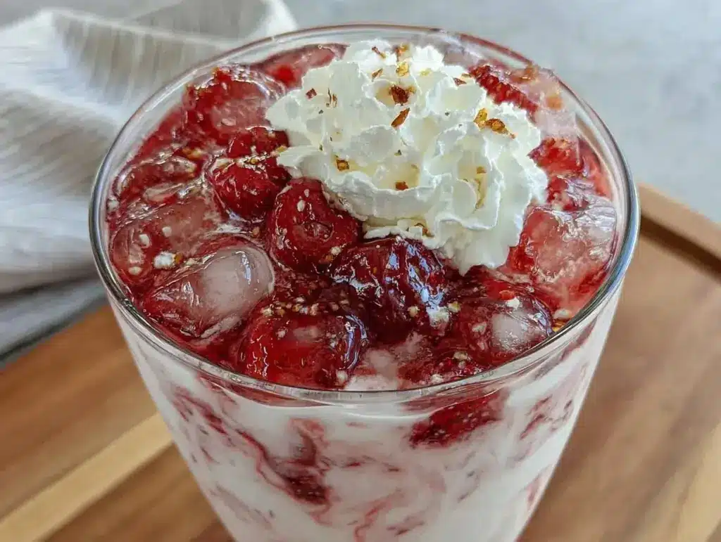 Starbucks Pink Drink copycat smoothie - featured image
