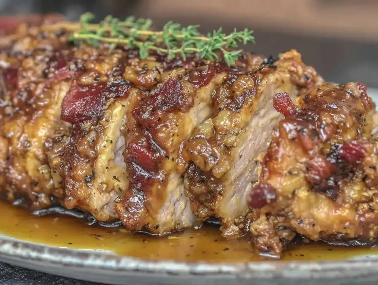 Tender Crockpot Brown Sugar Garlic Butter Pork Loin preparation steps