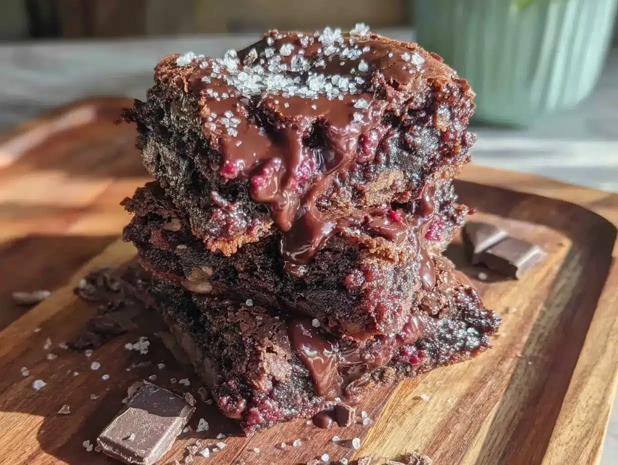 triple chocolate fudge brownies preparation steps