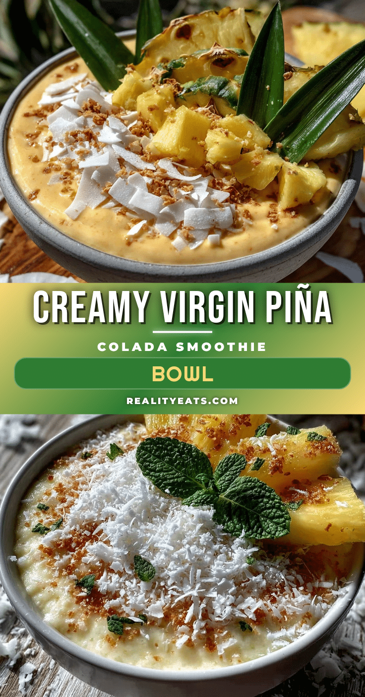 virgin piña colada smoothie bowl recipe