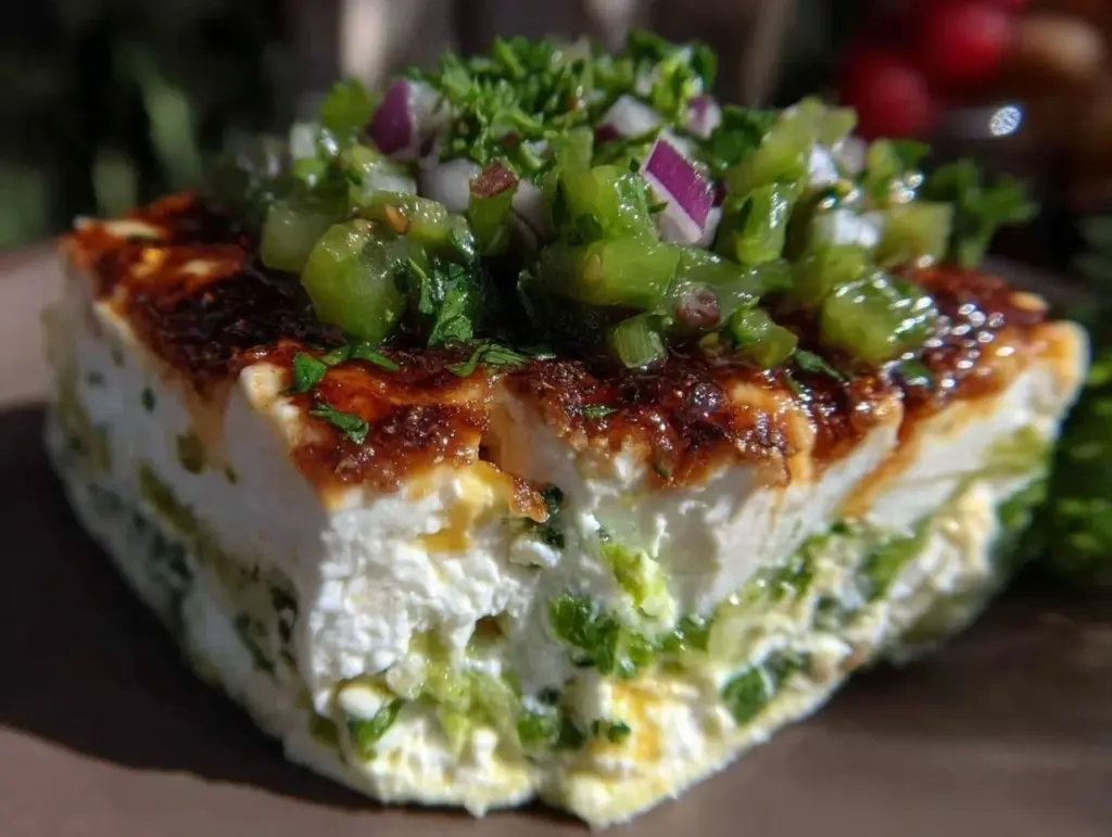 5-layered cream cheese salsa verde dip - featured image