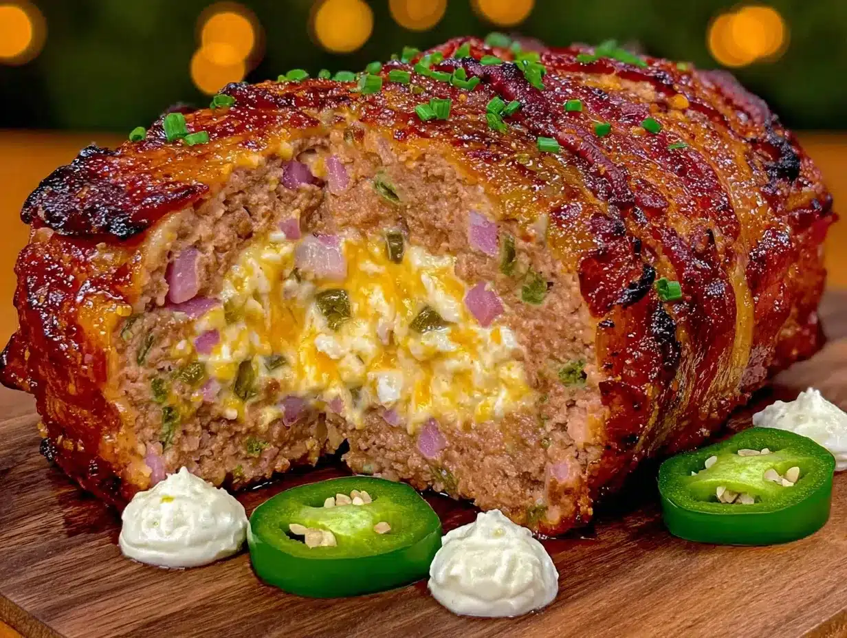 bacon wrapped jalapeño popper smoked meatloaf preparation steps