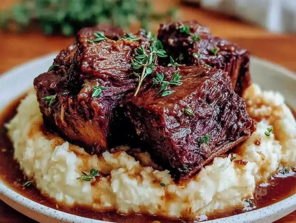 beer-braised short ribs - featured image