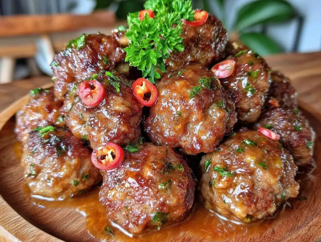 bourbon glazed meatballs preparation steps