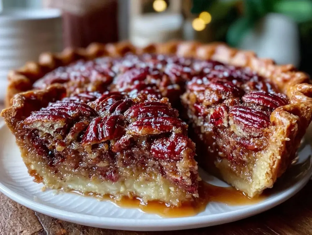 brown butter bourbon pecan pie - featured image