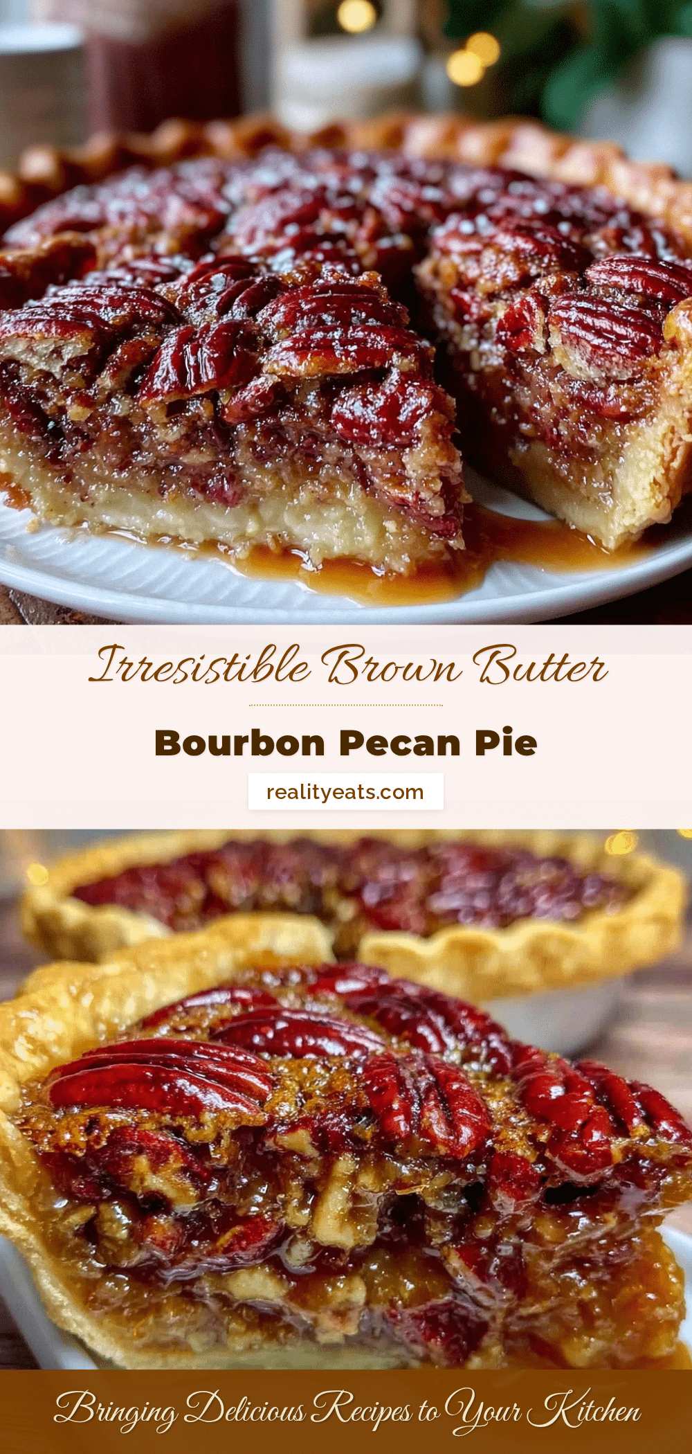 brown butter bourbon pecan pie recipe