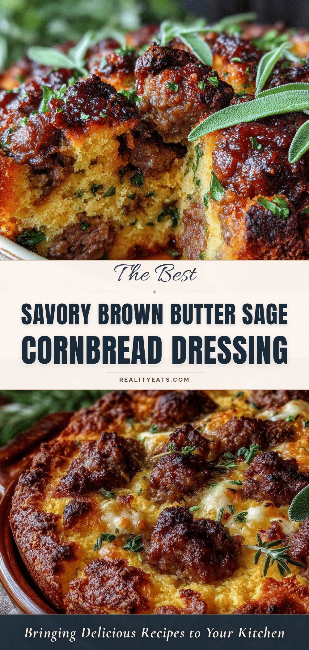 brown butter sage cornbread dressing recipe