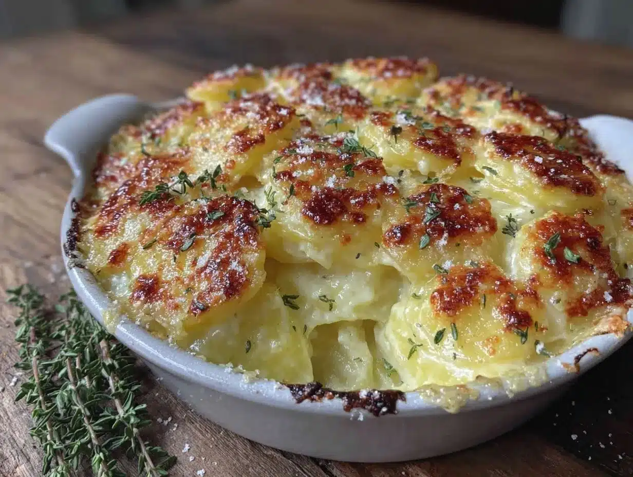 brown butter scalloped potatoes au gratin preparation steps