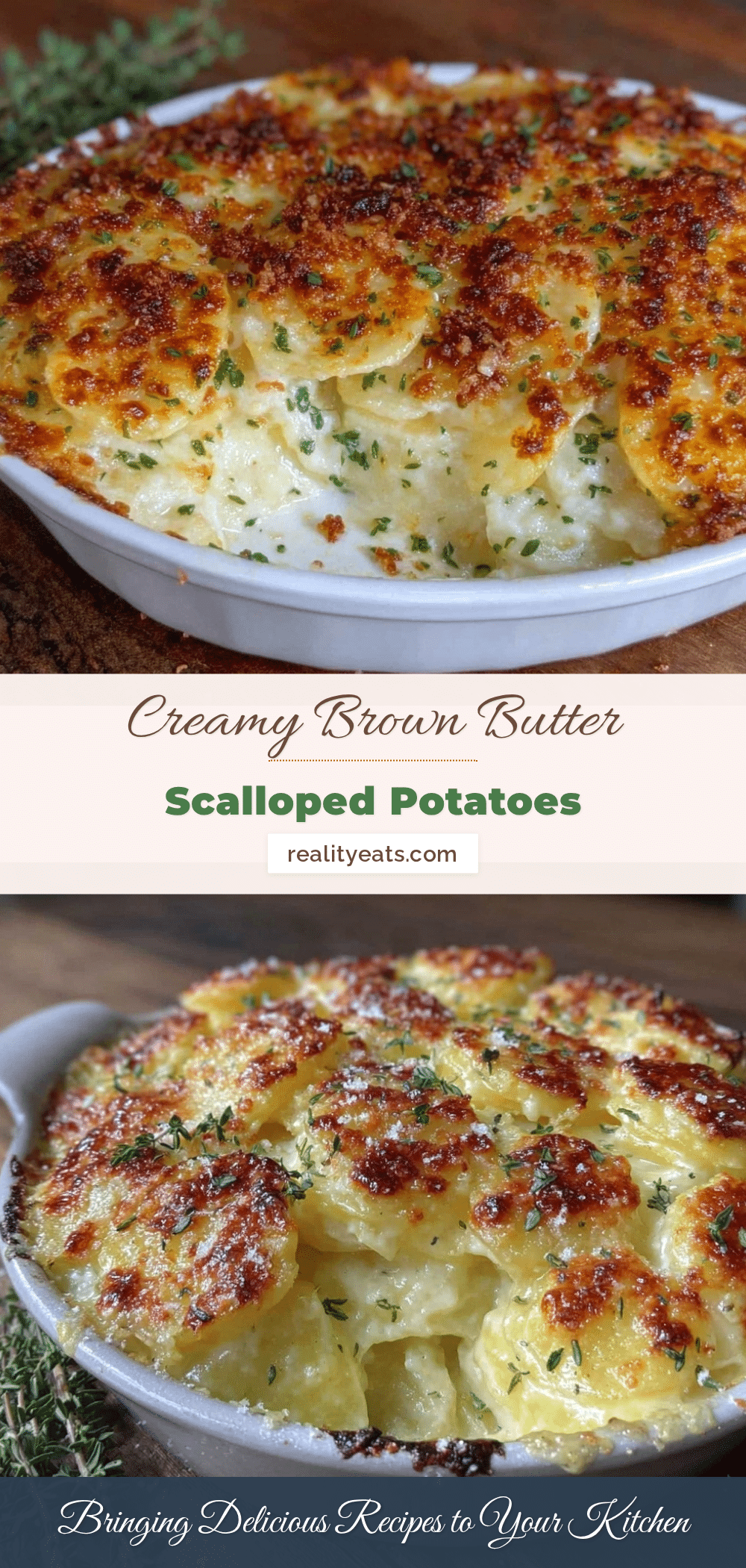 brown butter scalloped potatoes au gratin recipe