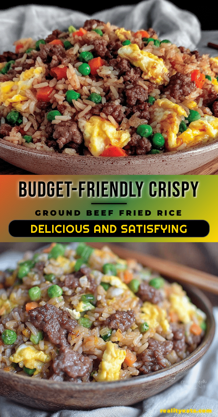 budget-friendly crispy ground beef fried rice recipe