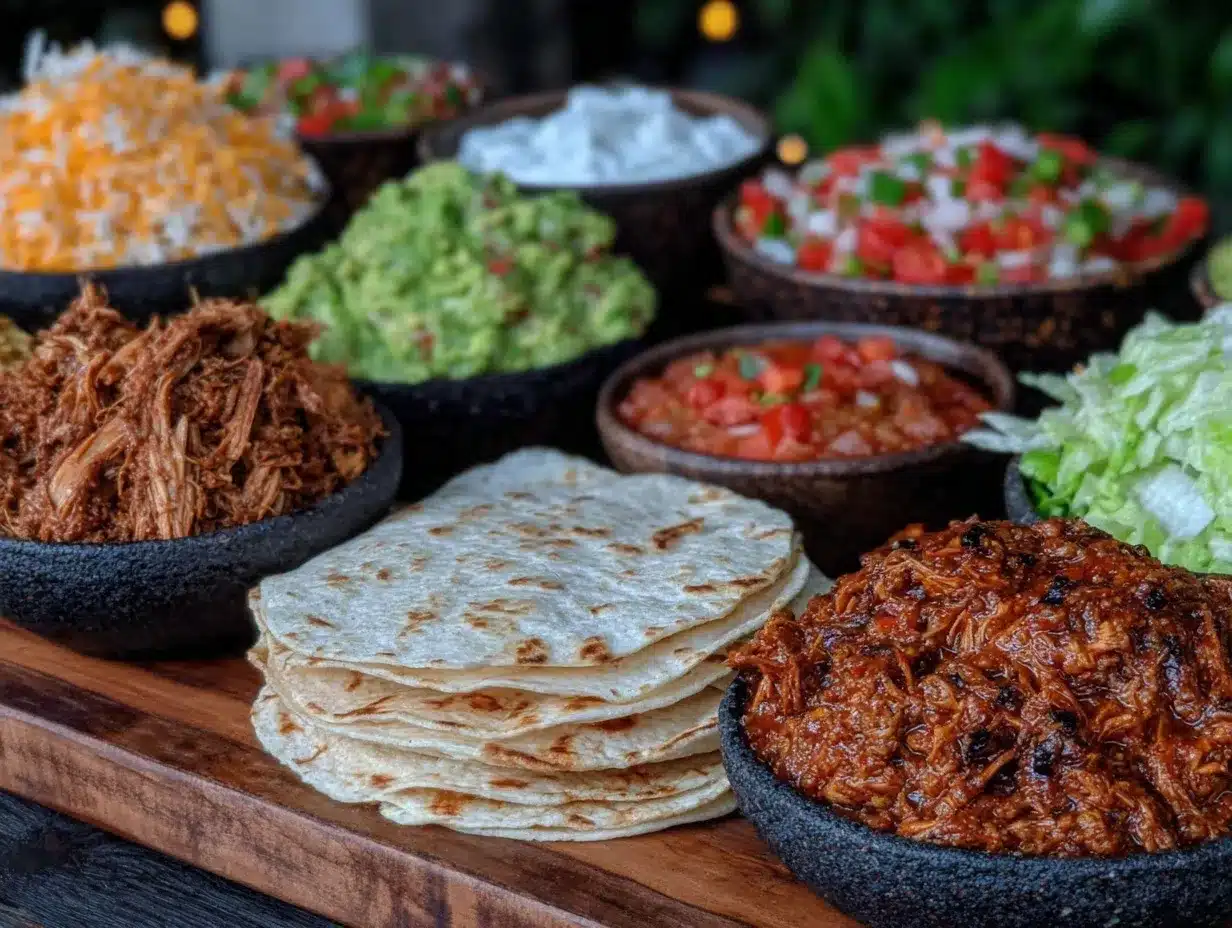 build your own taco bar preparation steps